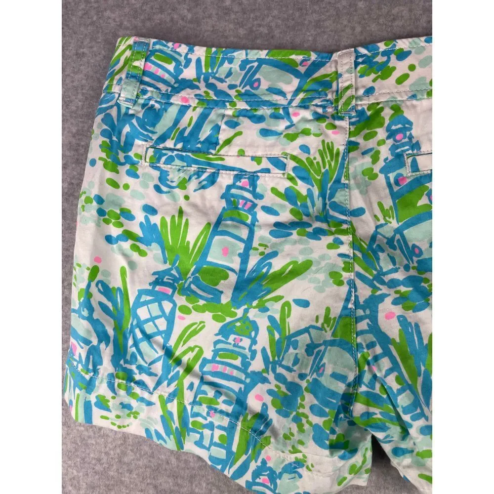 Lilly‎ Pulitzer Callahan Short, women's size 2, feminine, floral, 100% cotton